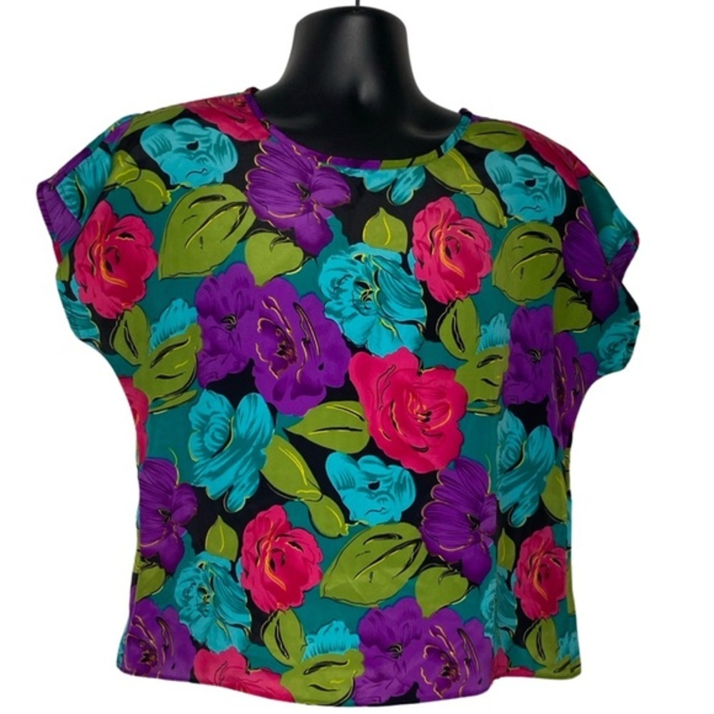 TR Bentley Floral Blouse (Size: Large, Color: Multi)